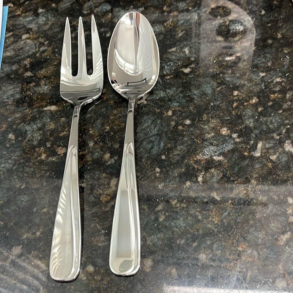 Yamazaki Florian Stainless Steel Salad Serving set